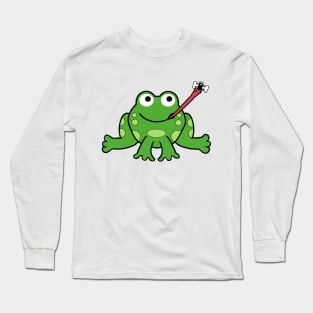 Frog and Unfortunate Fly Long Sleeve T-Shirt